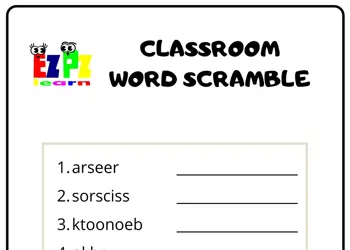 Classroom Word Scramble 1